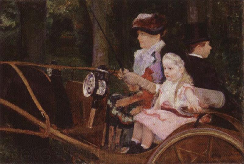 Mary Cassatt A Woman and a Girl Driving Norge oil painting art